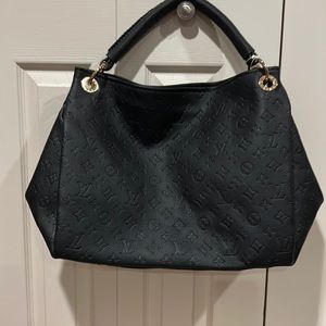 Brand new with tags black designer inspired shoulder bag with dust bag